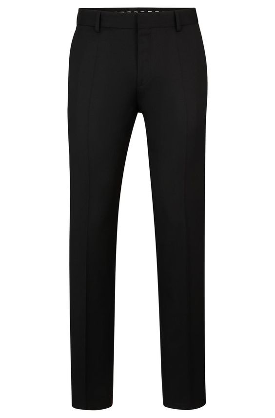 BOSS Habitbukser i 100% Uld med Stretch – Stilfuld Elegance