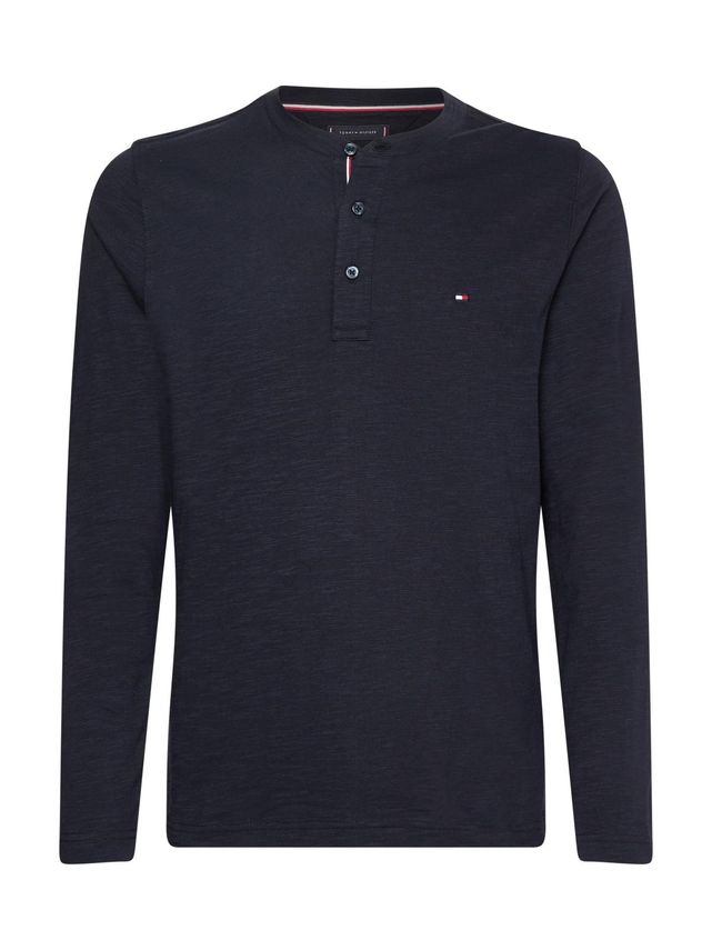 Slub Henley fra Tommy Hilfiger