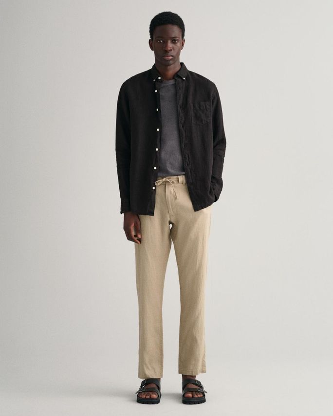 D2. Relaxed Linen Ds Pants fra Gant