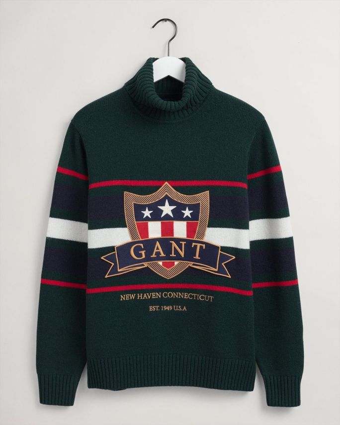D1.   Banner Shield Turtleneck fra Gant