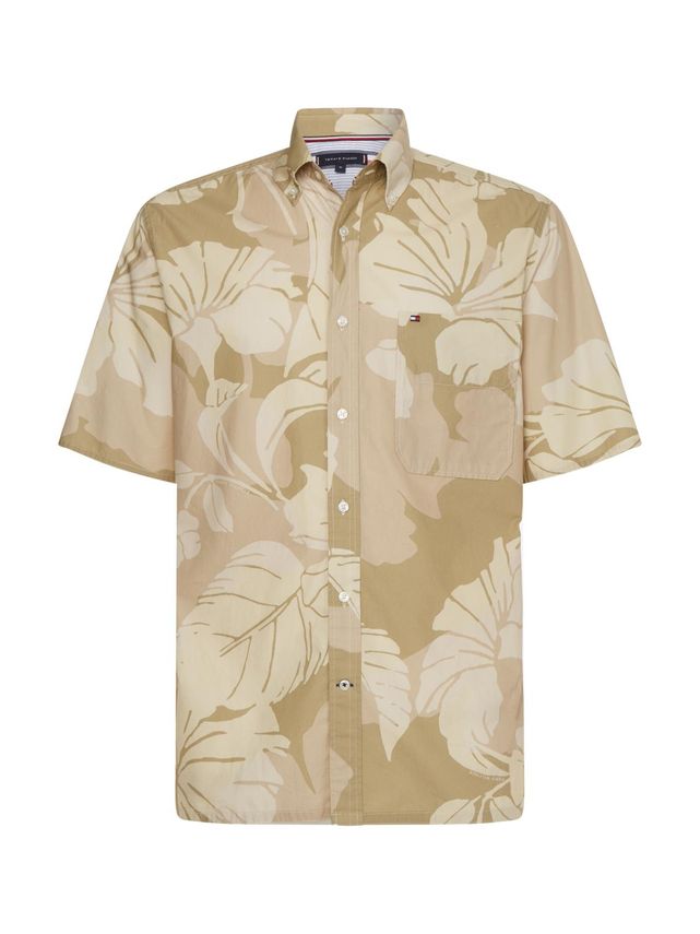 Casual Floral Camo Prt Shirt S S fra Tommy Hilfiger
