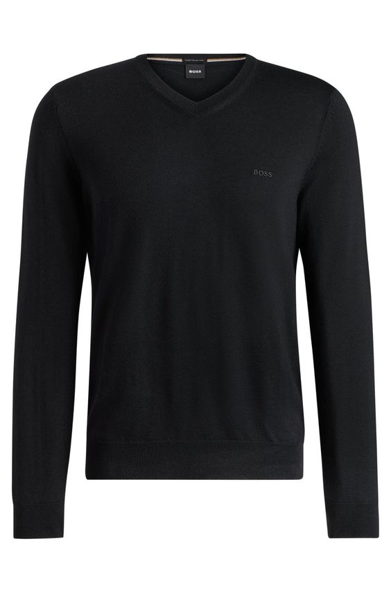 V-hals sweatshirt fra BOSS - Baram L på tilbud!