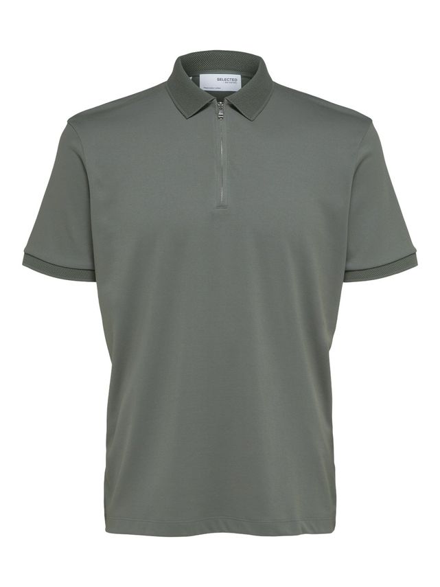 Slhfave Zip Ss Polo B fra Selected
