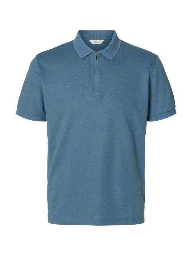 Slhfave Zip Ss Polo B fra Selected