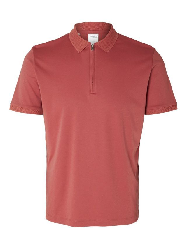 Slhfave Zip Ss Polo B fra Selected