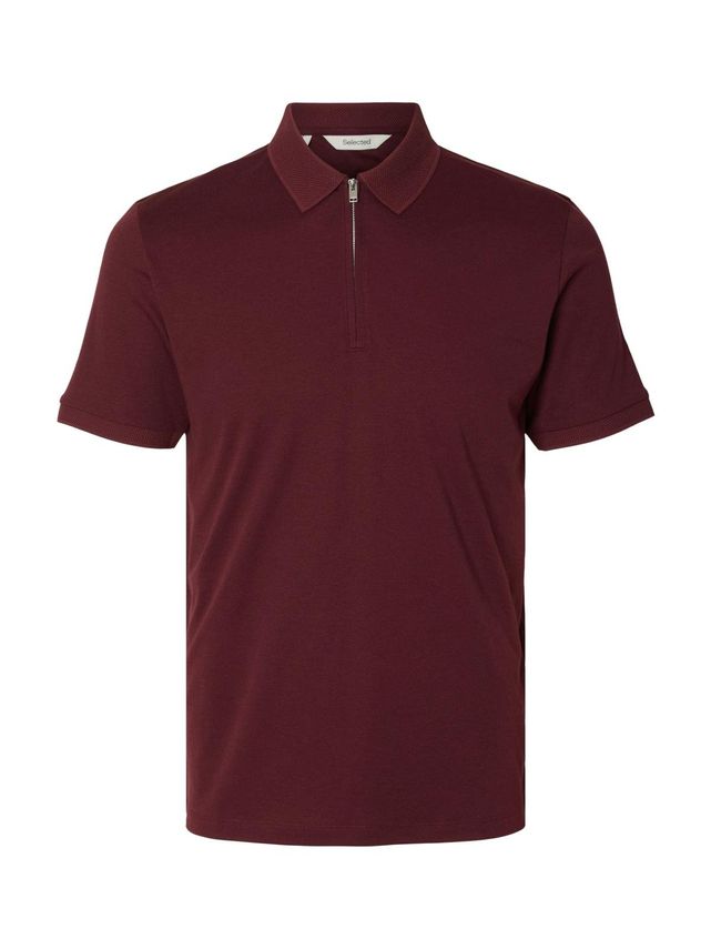 Slhfave Zip Ss Polo B fra Selected