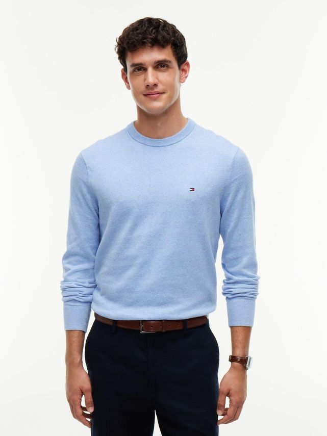 Pima Org Ctn Cashmere Crew Neck fra Tommy Hilfiger