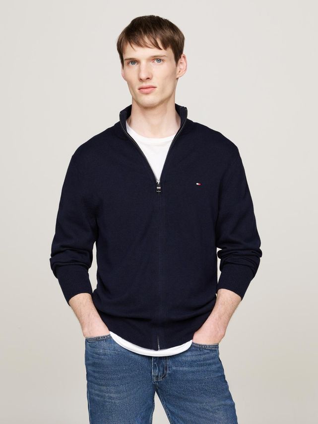 Tommy Hilfiger Pima Cashmere Zip Thru – Fantastisk rabat!