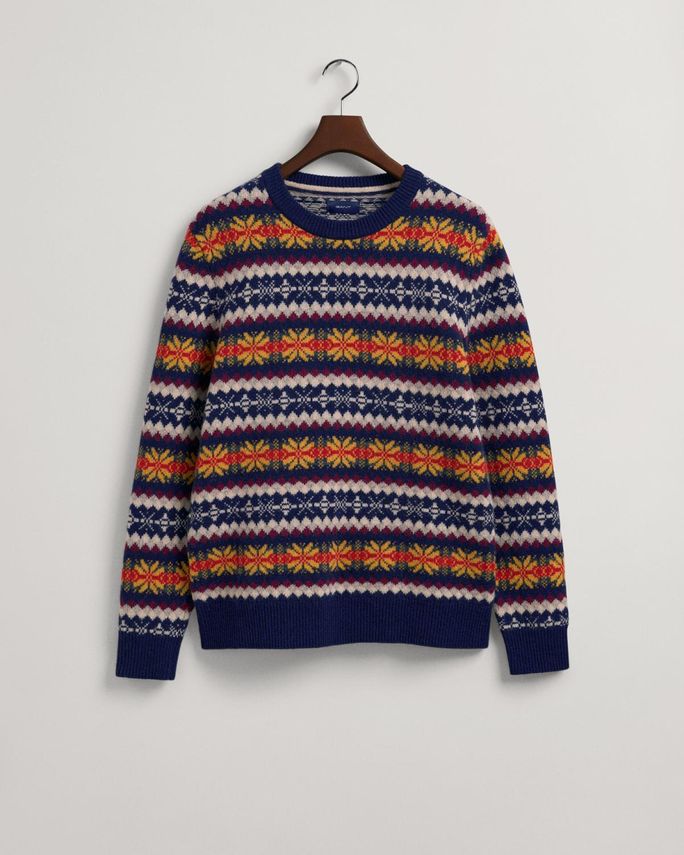 D2. Fair Isle C Neck fra Gant