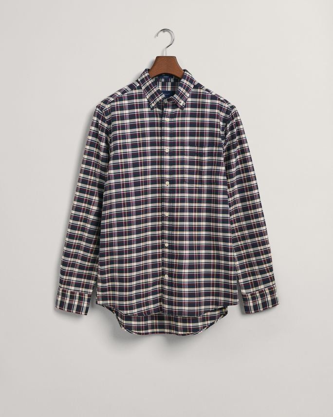 Reg Oxford Check Shirt fra Gant