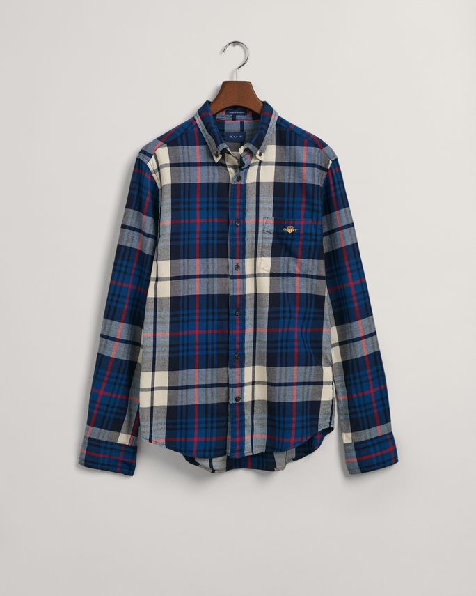 GANT Reg Ut Plaid Flannel Skjorte – Fantastisk Tilbud!