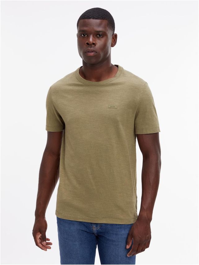 Cotton Linen T Shirt fra Calvin Klein