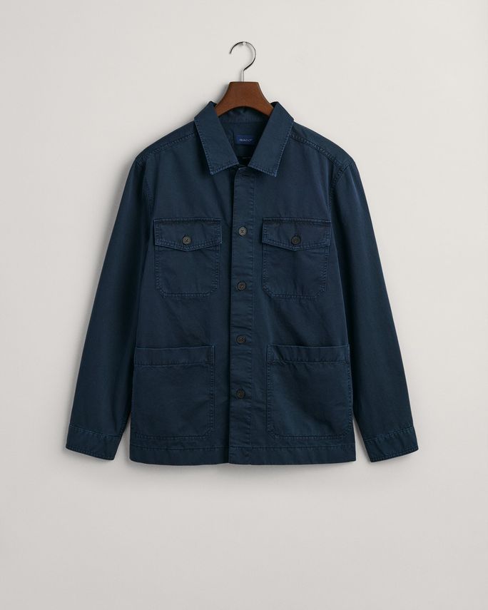 Gant Gmnt Dyed Twill Overshirt - Fantastisk tilbud!