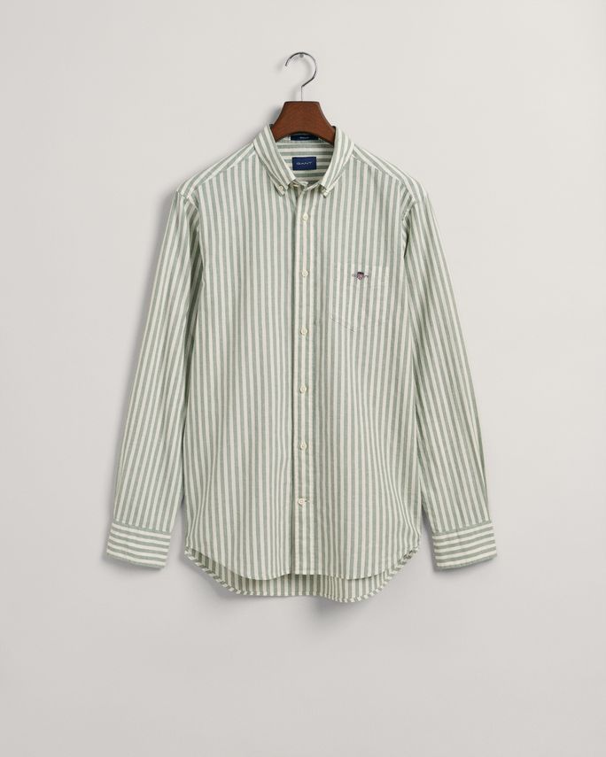 Gant Reg Cotton Linen Stribet Skjorte – Stil og Komfort!