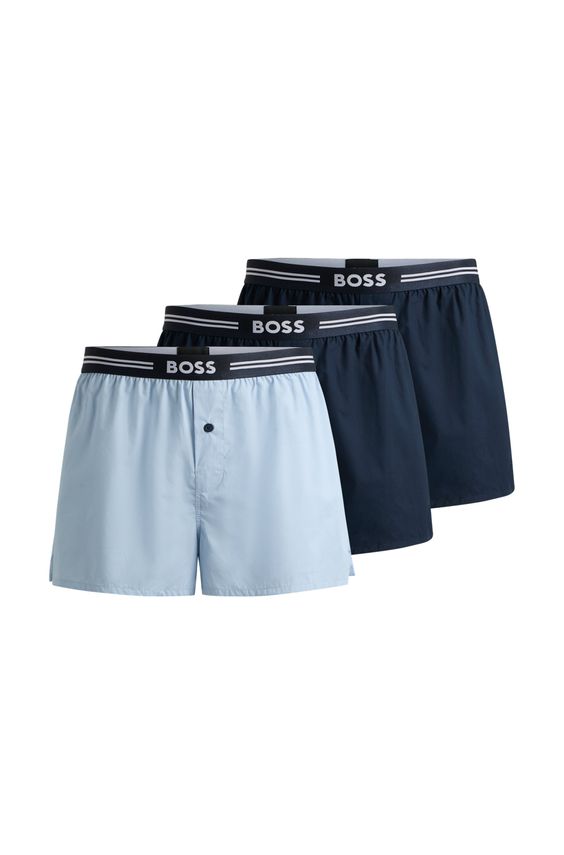 3-pak Vævede Boxershorts fra Boss Black - Fantastisk Tilbud!