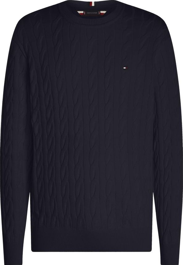 Klassisk Kabel Crew Neck fra Tommy Hilfiger – Udsalg!