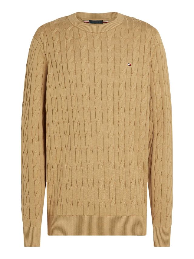 Classic Cable Crew Neck fra Tommy Hilfiger