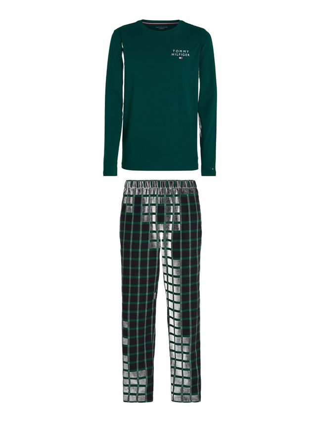 Ls Pj Set Flannel Self Fabric Wb fra Tommy Hilfiger