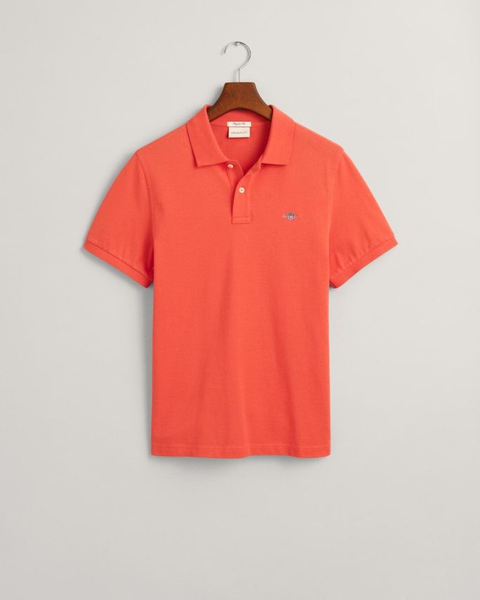 Gant Reg Shield Kortærmet Pique Polo – Fantastisk tilbud!