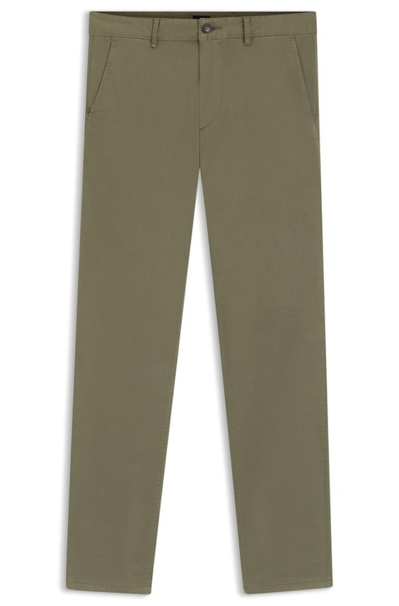 BOSS Slim Fit Chinos – Blød Satin med Stræk på Udsalg