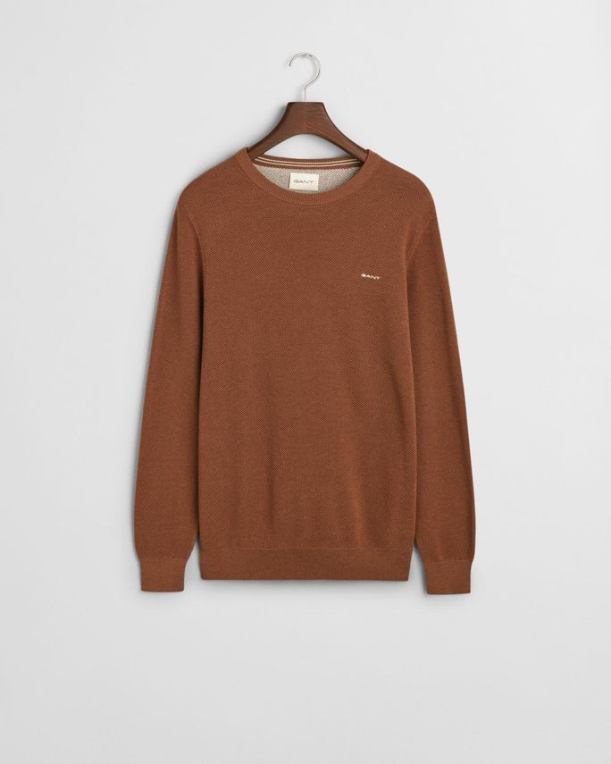 Gant Cotton Pique C Neck – Tidløs t-shirt til hverdag
