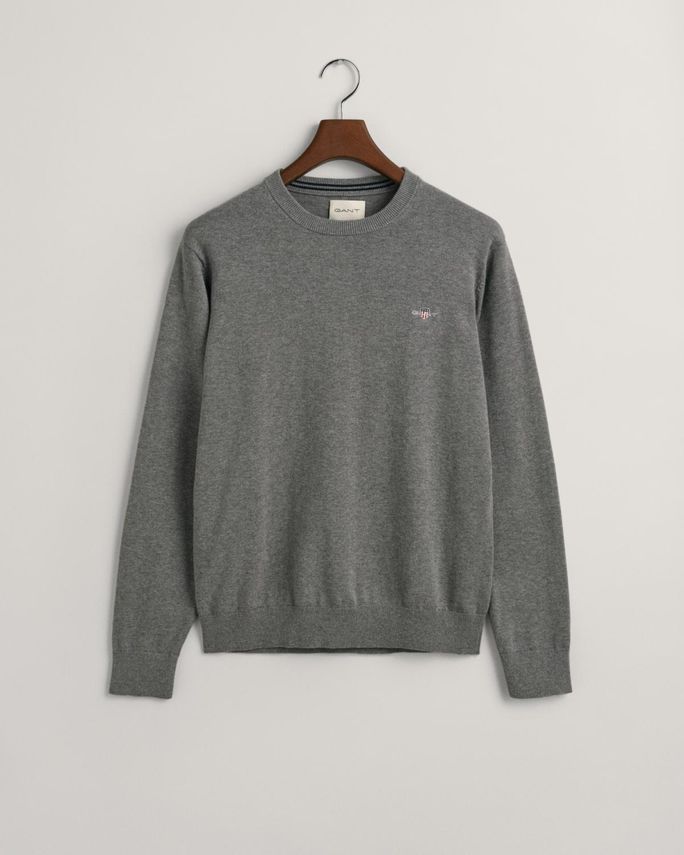 Klassisk C-hals T-shirt i bomuld fra Gant