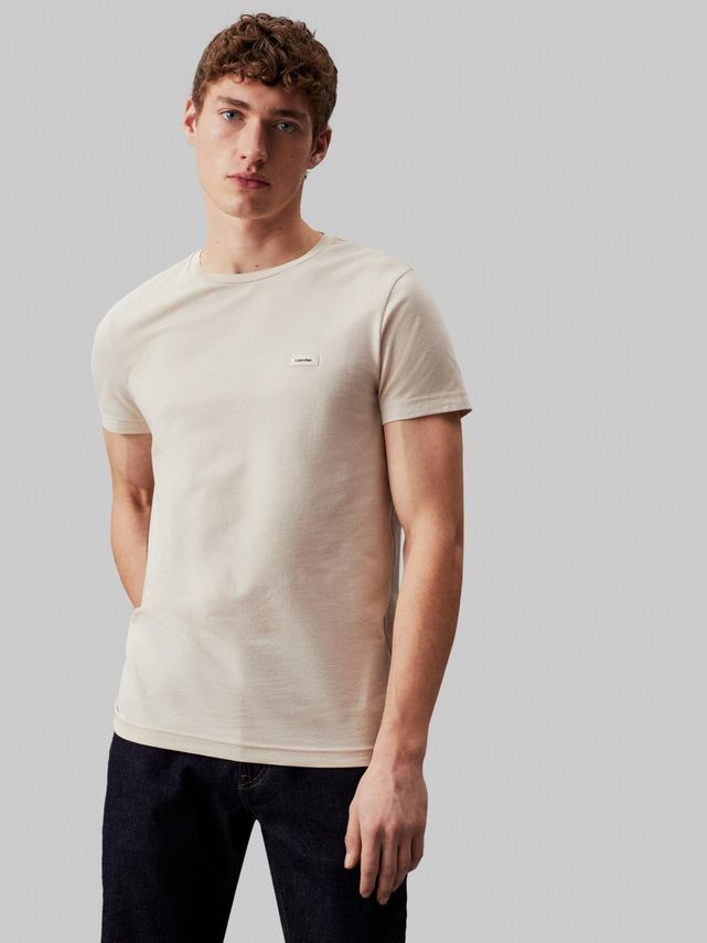 Calvin Klein Stretch Slim Fit T-Shirt på tilbud!