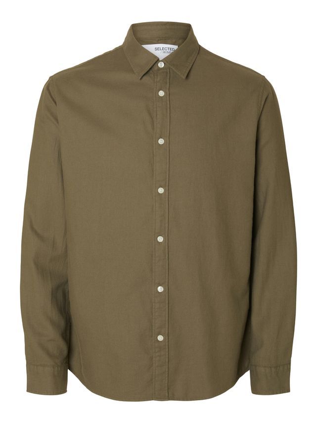 Slhslimowen Flannel Shirt Ls Noos fra Selected