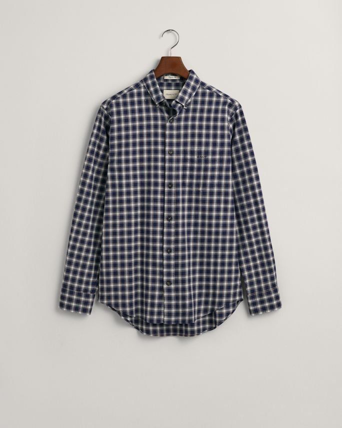 Reg Micro Tartan Flannel Shirt fra Gant