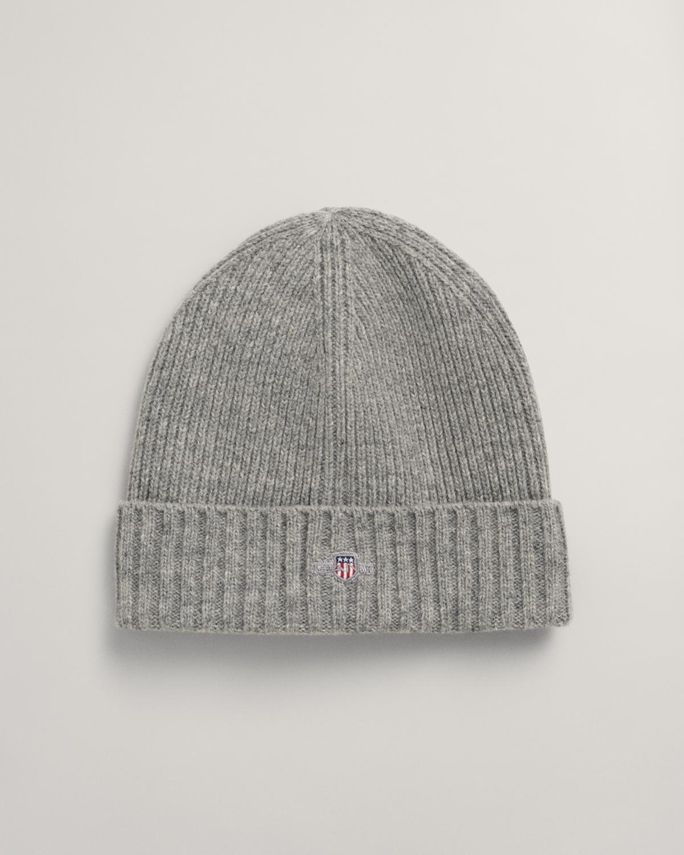 Unisex. Shield Wool Beanie fra Gant