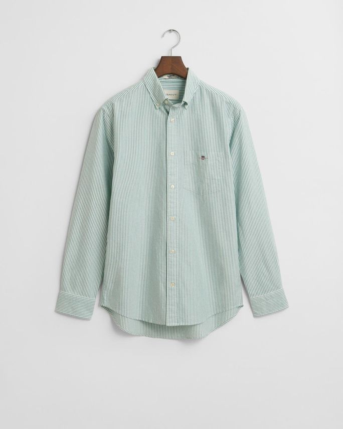 Reg Oxford Banker Stripe Shirt fra Gant