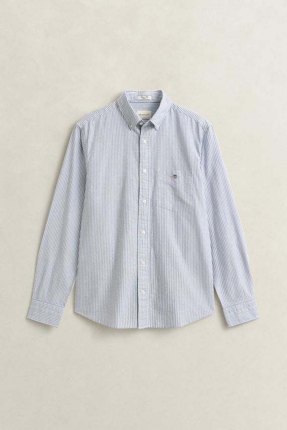 Reg Oxford Banker Stripe Shirt fra Gant