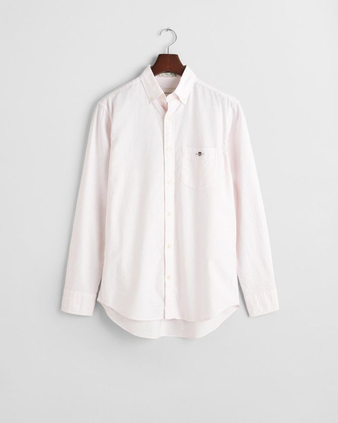 Reg Oxford Banker Stripe Shirt fra Gant