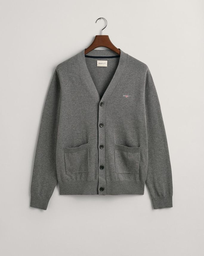 Classic Cotton V Cardigan fra Gant