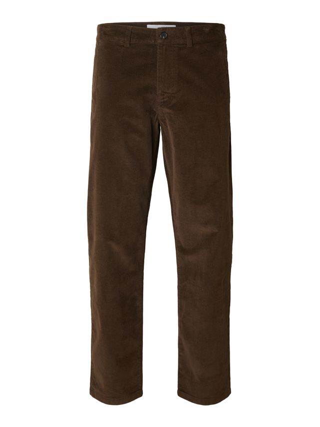 Slh196 Straight Miles Cord Pants W fra Selected