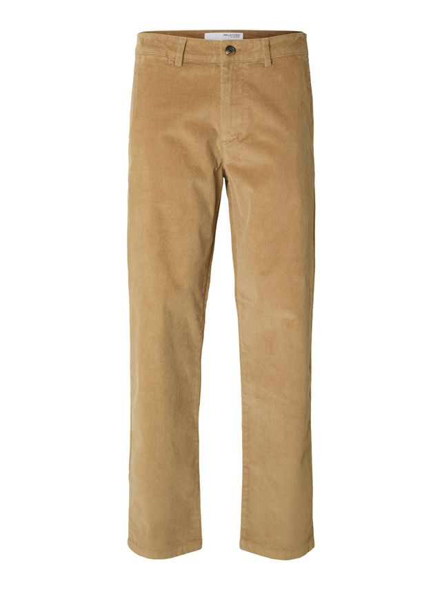 Slh196 Straight Miles Cord Pants W fra Selected
