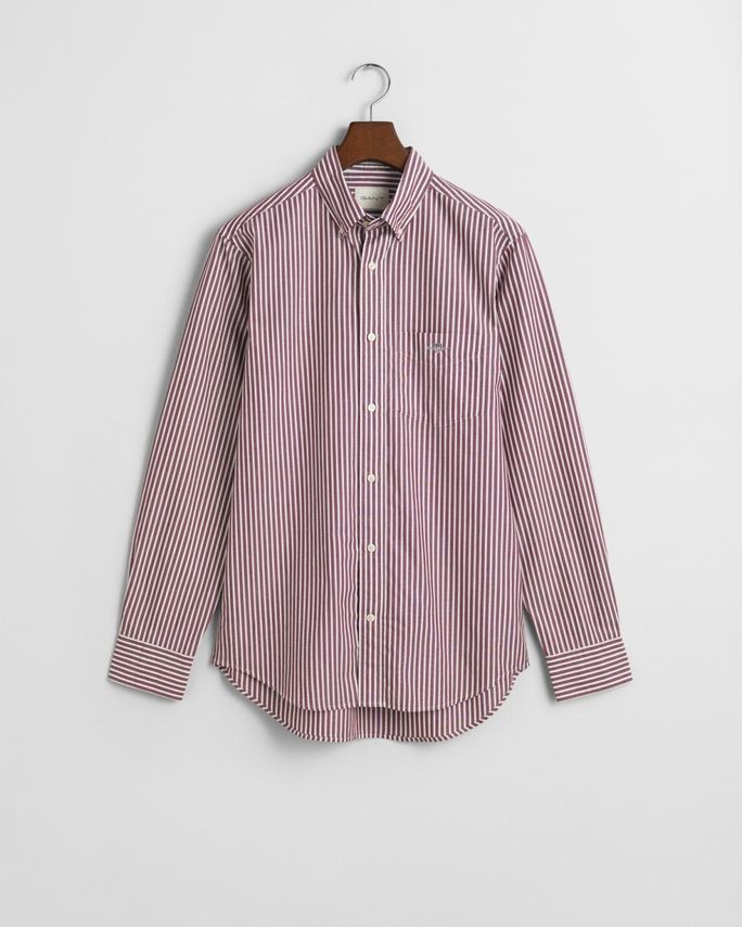 Gant Reg Poplin Stribet Skjorte – Fantastisk Tilbud!