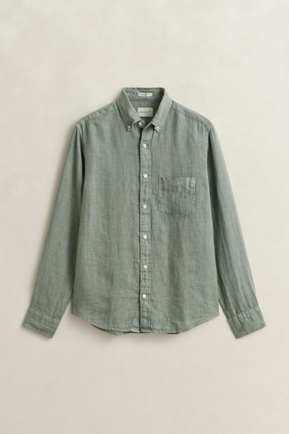 Reg Gmnt Dyed Linen Shirt fra Gant