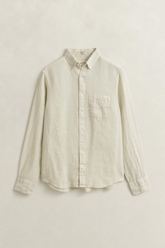 Reg Gmnt Dyed Linen Shirt fra Gant