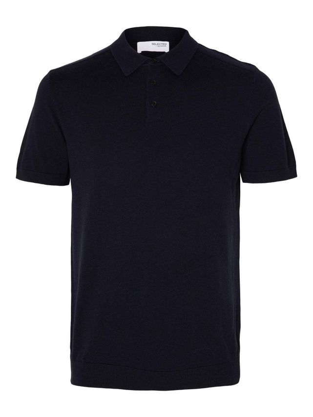 Slhberg Ss Knit Polo Noos fra Selected