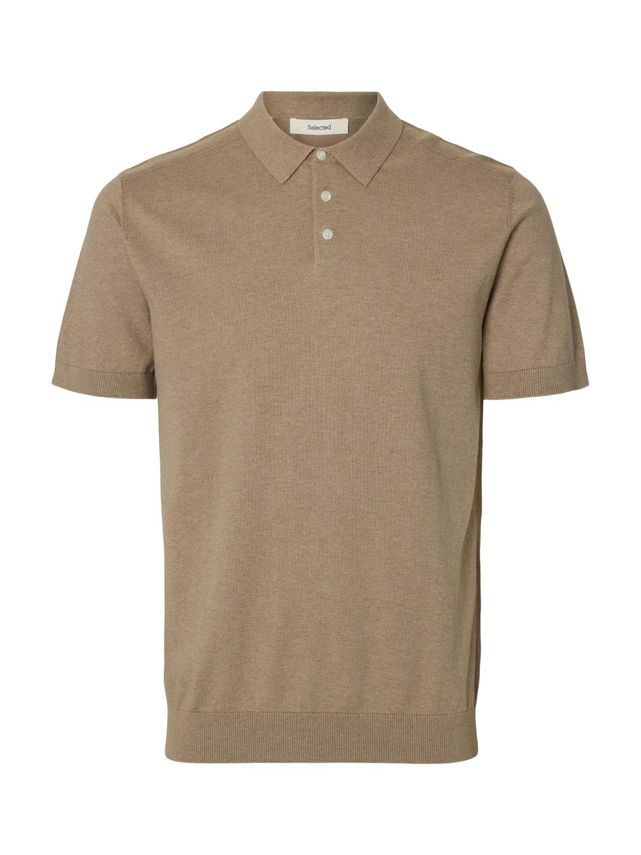 Slhberg Ss Knit Polo Noos fra Selected