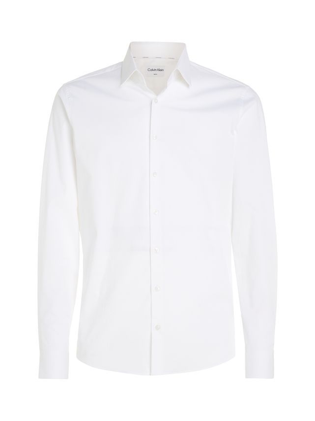 Calvin Klein Poplin Stretch Slim Skjorte på udsalg