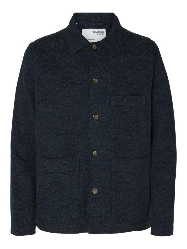 Slh Jason Overshirt Ls Jacquard fra Selected