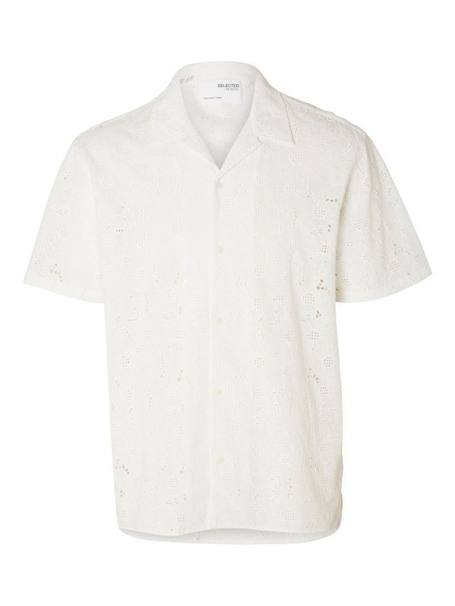 Slhrelax Jax Shirt Ss Broderie fra Selected