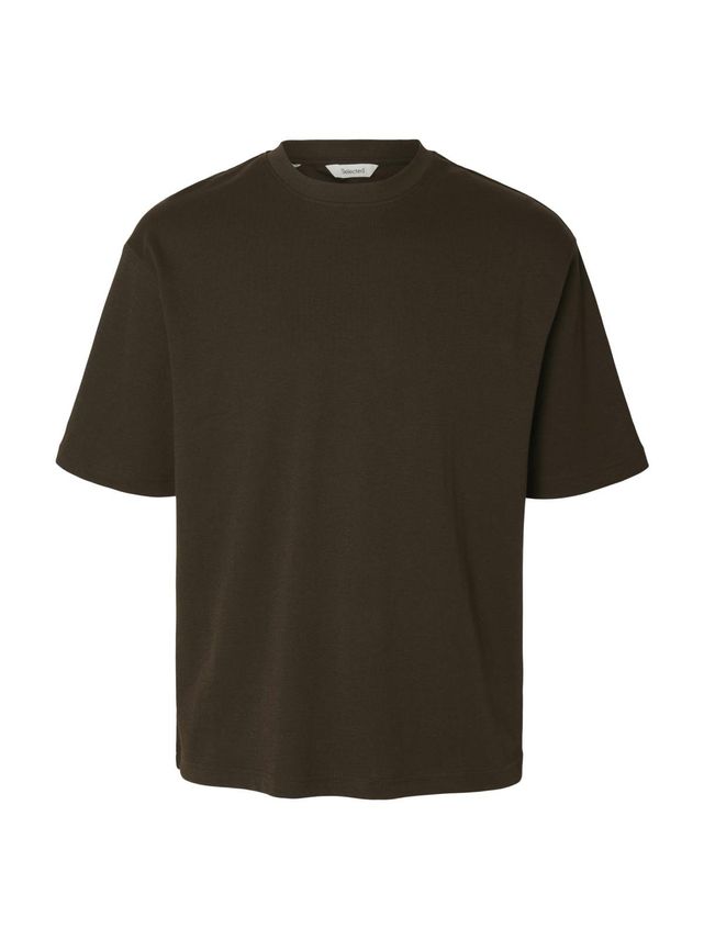 Slhlooseoscar Ss O Neck Tee Noos fra Selected