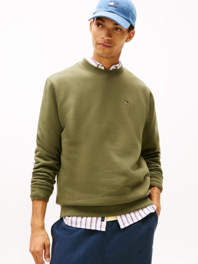 Tjm Reg S Flag Fleece Crew fra Tommy Jeans
