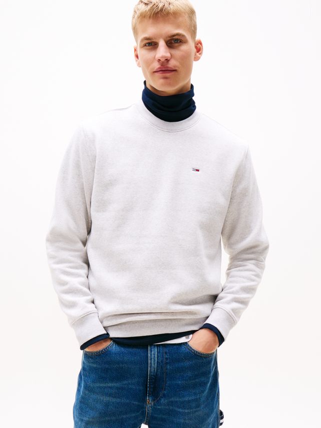 Tjm Reg S Flag Fleece Crew fra Tommy Jeans