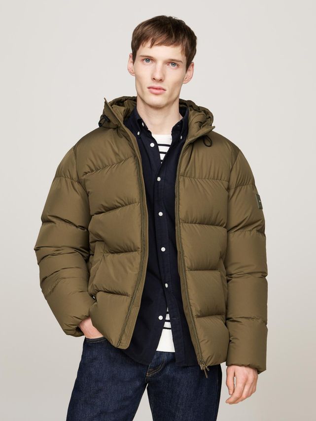 Tommy Hilfiger Dunjakke med Hætte - Fantastisk Tilbud!