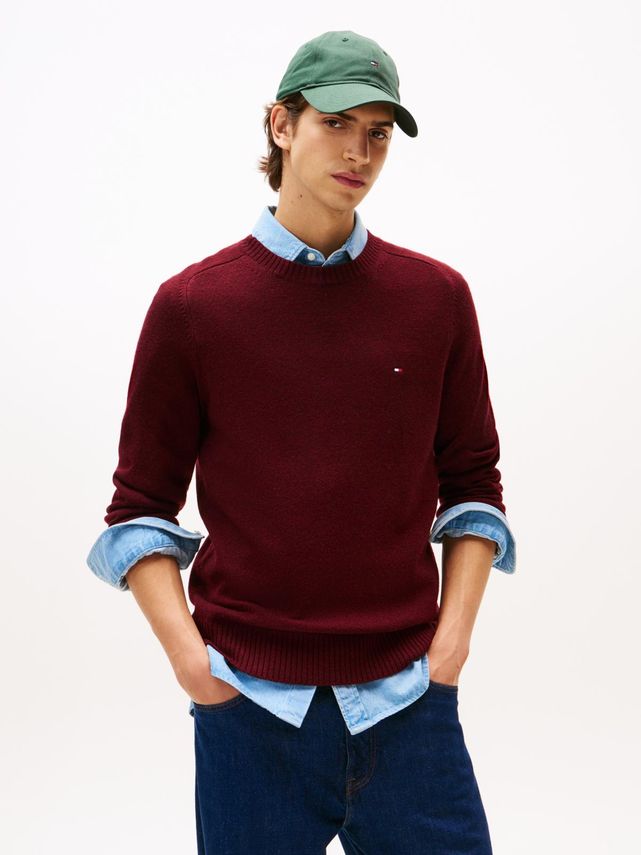 Lammeuld Crew Neck fra Tommy Hilfiger – Black Friday Tilbud!
