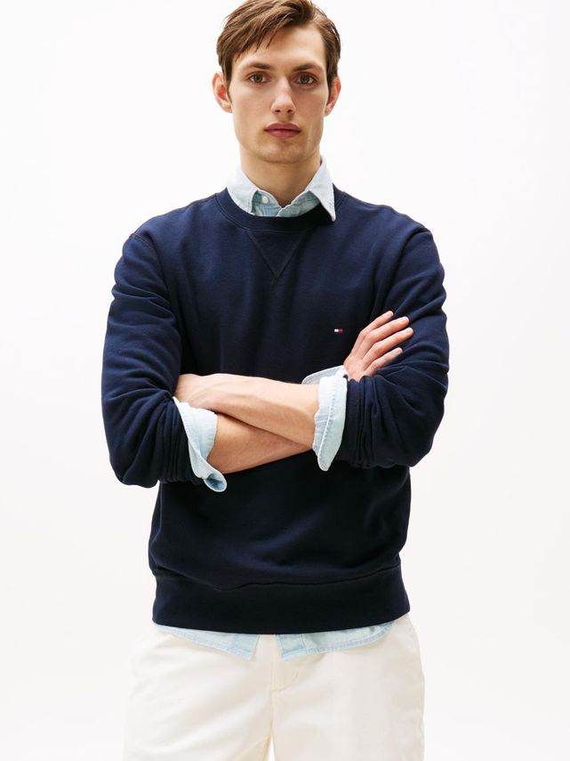 Essential Fleece Crewneck fra Tommy Hilfiger